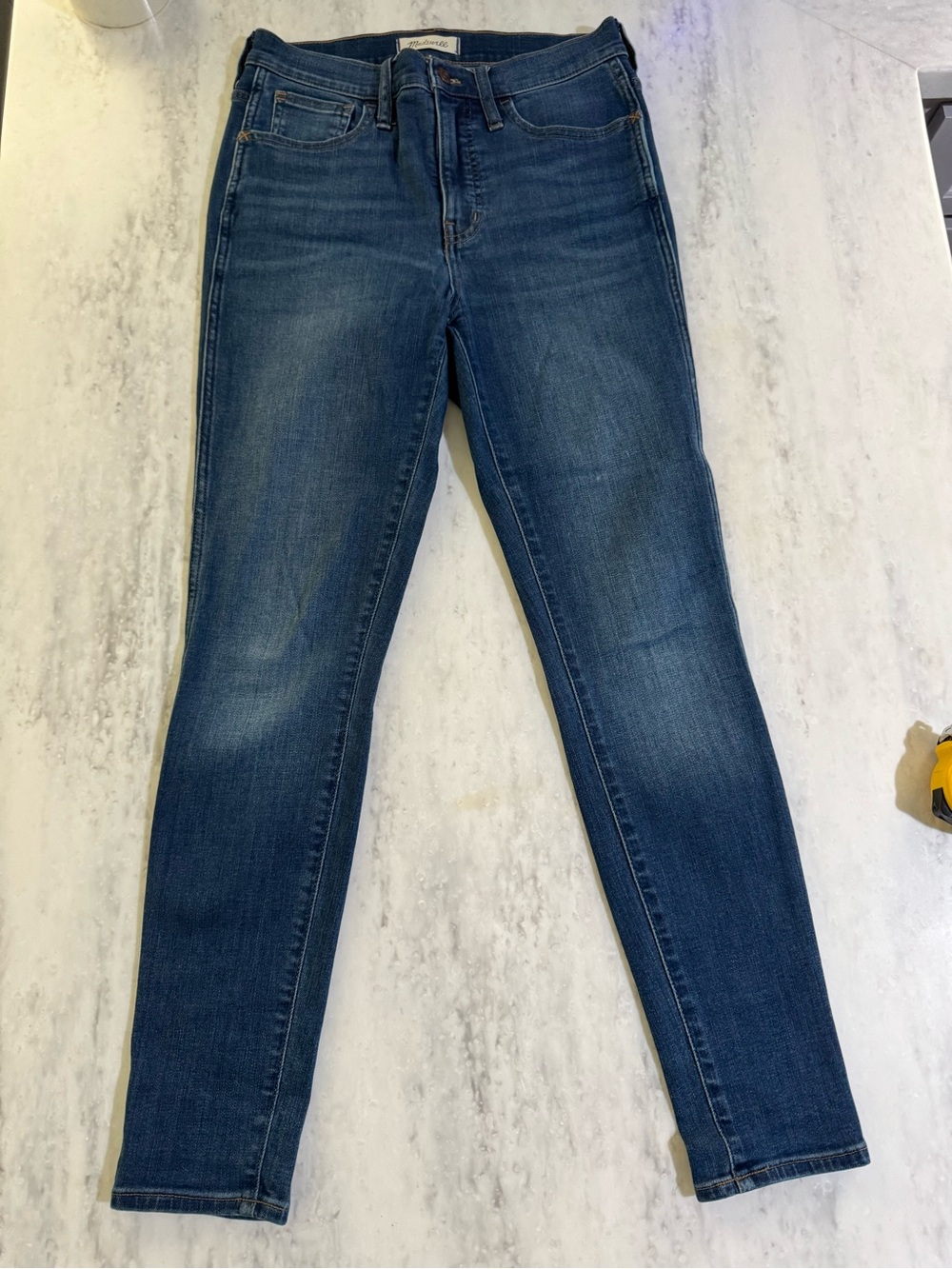 Madewell 10” Roadtripper Dark Blue Wash Stretch Casual Everyday Skinny Jeans 26